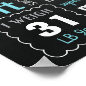 ボーイ誕生日シャルボード標識ポスターバナー ポスター (角)