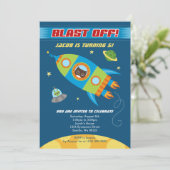 ボーイ誕生日招待状 招待状 (スタンド正面)