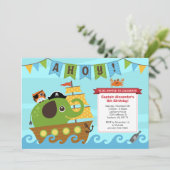 ボーイ誕生日招待状 招待状 (スタンド正面)