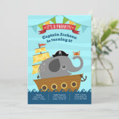 ボーイ誕生日招待状 招待状 (スタンド正面)