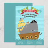 ボーイ誕生日招待状 招待状 (正面/裏面)