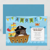 ボーイ誕生日招待状 招待状 (正面/裏面)