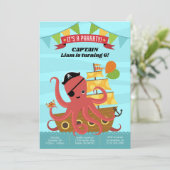 ボーイ誕生日招待状 招待状 (スタンド正面)