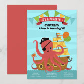 ボーイ誕生日招待状 招待状 (正面/裏面)