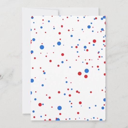 ボーイ誕生日USAアメリカンフィラクカー7月4日 招待状 (裏面)