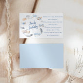 ボーイ輸送車ベビーシャワー予約リクエスト エンクロージャーカード