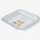 ボーイ農家マーケットベジタブルスタンド誕生日 ペーパープレート (傾斜あり)