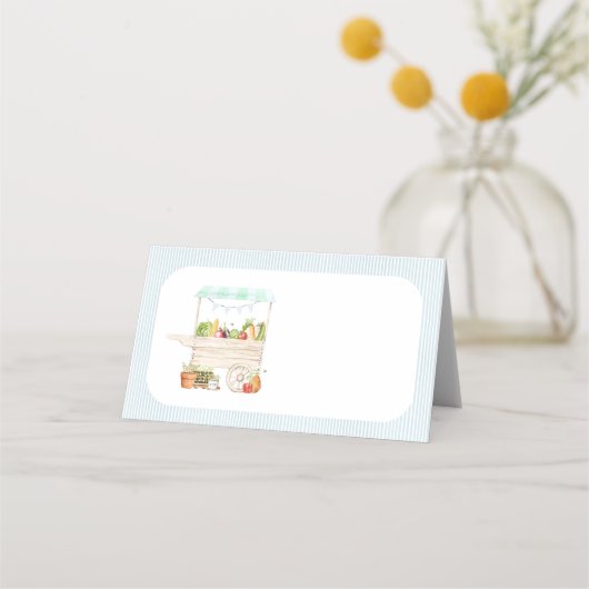 ボーイ農家市場野菜スタンド プレイスカード (正面)