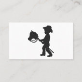 ボーイ遊ズカウボーイ-背景色の選択 名刺 (裏面)