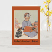 ボーイ遊ズドクター – レトロ カード (黄色い花)