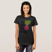 ボーイ食べズビーツレッドビーツベジタブル Tシャツ (正面フル)