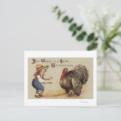 ボーイ食べ物を与えトルコ ポストカード (スタンド正面)