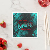 ボーイ10代の誕生日 スタンダードカクテルナプキン (インサイチュ)