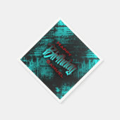 ボーイ10代の誕生日 スタンダードカクテルナプキン (角)