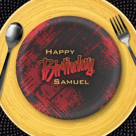 ボーイ10代の誕生日 ペーパープレート