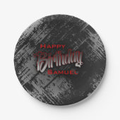 ボーイ10代の誕生日 ペーパープレート (正面)