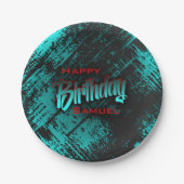 ボーイ10代の誕生日 ペーパープレート (正面)