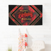 ボーイ10代の誕生日 横断幕 (インサイチュ)