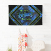 ボーイ10代の誕生日 横断幕 (インサイチュ)