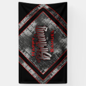 ボーイ10代の誕生日 横断幕 (縦)