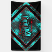 ボーイ10代の誕生日 横断幕 (縦)