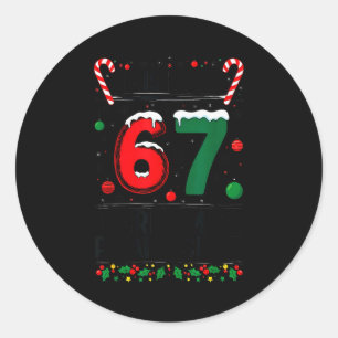 ボーイ ガールズ 6 7 クリスマス 面白い 67 メーム これが私のクリスマス ラウンドシール