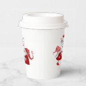 ボーイ&ガールヴァレンティネス格言ハッピーヴァレンティネス文字 紙コップ (右)