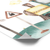 ボーイ・トレイン誕生日カードとギフトのサイン ポスター (角)