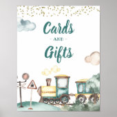 ボーイ・トレイン誕生日カードとギフトのサイン ポスター (正面)
