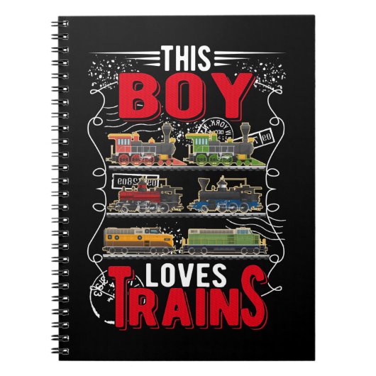 ボーイ・トレイン・キッズ機関車 ノートブック (正面)