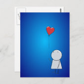 ボーイ&バルーンポストカード ポストカード (正面/裏面)