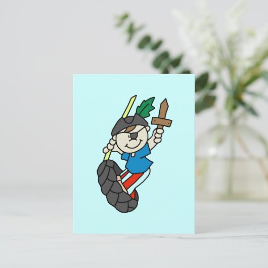 ボーイ・パイレーツ・アホイマテイTシャツとギフト ポストカード (スタンド正面)