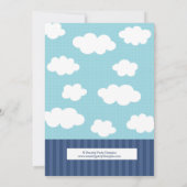 ボーイ・フライトベビーシャワー招待状 招待状 (裏面)