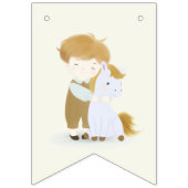 ボーイ&ポニー誕生日パーティー，ハッピーバースデー バンティングフラッグ (第1の旗)