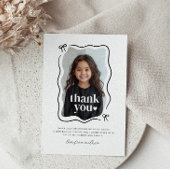 ボーウェーブフォ縁どト誕生日 サンキューカード