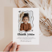 ボーウェーブフォ縁どト誕生日 サンキューカード