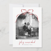 ボーエレガントアーチ写真フェリーズ・ナヴィダクリスマス シーズンカード (正面)