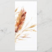 ボーエレガントウォーター色パンパ秋の結婚式 メニュー (裏面)