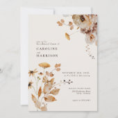 ボーエレガントウッドランド秋フローラリハーサルディナー 招待状 (正面)