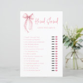 ボーエレガントウ彼は彼女はブライダルシャワーゲームを言った (スタンド正面)