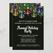 ボーエレガントカラフルル企業のスパーティー 招待状 (正面/裏面)