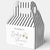 ボーエレガントシャンパンシップ&ベビーシャワーを見る フェイバーボックス (正面)