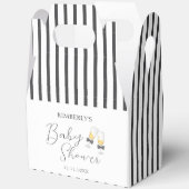 ボーエレガントシャンパンシップ&ベビーシャワーを見る フェイバーボックス (見開き)