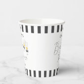 ボーエレガントシャンパーニュストライプーSIP & SEEベビーシャワー 紙コップ (左)