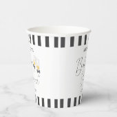 ボーエレガントシャンパーニュストライプーSIP & SEEベビーシャワー 紙コップ (右)