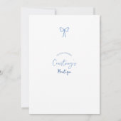 ボーエレガントスお洒落・ブルー・ビジネス・オープニングイベント 招待状 (裏面)