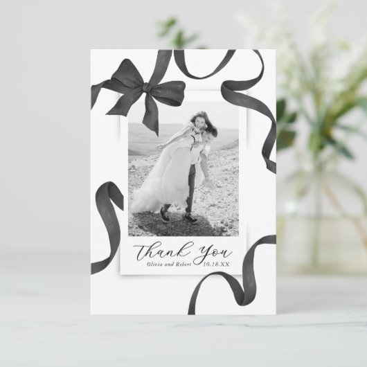 ボーエレガントフォト結婚のサンキューカード サンキューカード (スタンド正面)