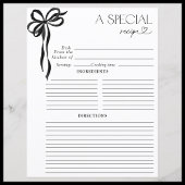 ボーエレガントブラックウォーター色ブライダルシャワーレシピ