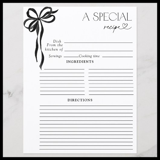 ボーエレガントブラックウォーター色ブライダルシャワーレシピ