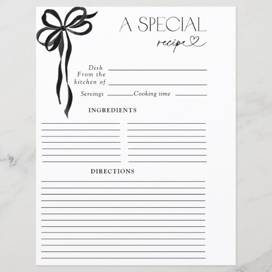 ボーエレガントブラックウォーター色ブライダルシャワーレシピ (裏面)